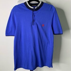 Roberto Cavalli Men’s Blue 100% Cotton Short Sleeve Polo Shirt Size XL with Logo